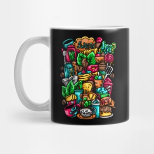 Coffee Doodle Illustration Mug